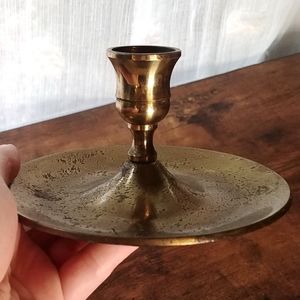 Vintage Brass Candle Stick Holder